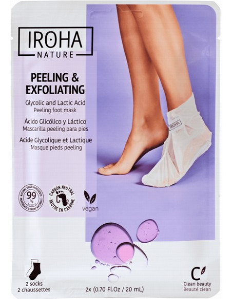 IROHA NATURE Koorivad ja eksfolieerivad sokid Lavendel