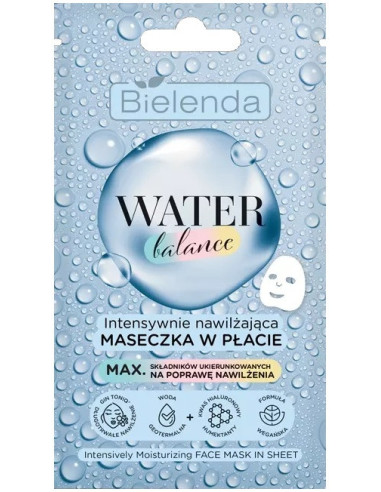 WATER BALANCE Intensively moisturizing sheet face mask, 1 piece