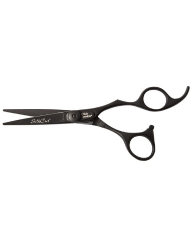 OLIVIA Scissors, SILK CUT, black, matte, with case, length 5'75