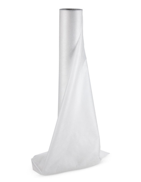 Päevavoodi kate rullis, lausriidest, valge, 60 cm x 100 m