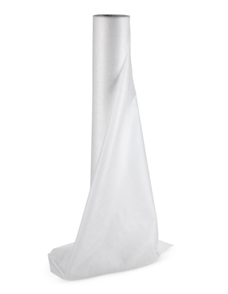 Diivanikate rullis, fliismaterjal, valge, 60cm x 50m