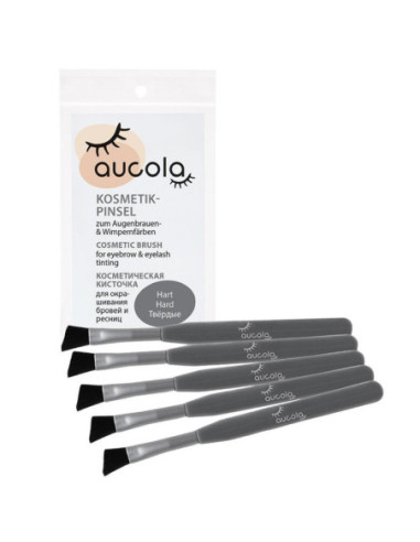 Aucola tinting brushes, hard, 5pcs