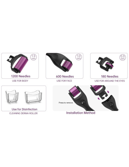 Dermarull-mikronõelravi seade, 3in1, KULDNE