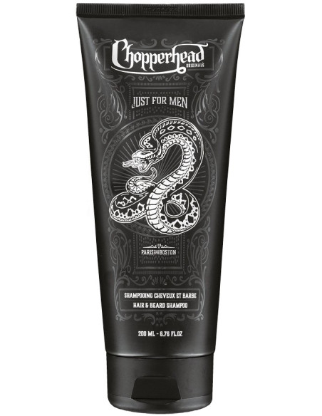 CHOPPERHEAD niisutav šampoon juustele ja habemele, tundlikule nahale, 200ml