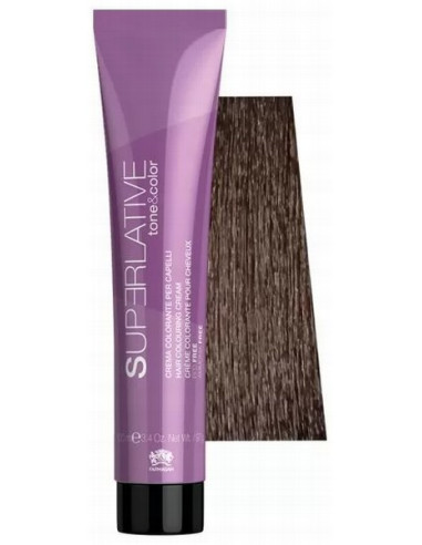 TONE&COLOR matu krāsa tonējoša 6.14 Dark Blonde Ash Copper, ar keratīnu, 100 ml