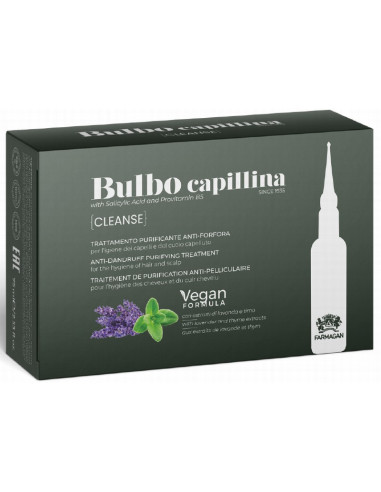 BULBO CAPILLINA CLEANSE Līdzeklis pret sausām un taukainām blaugznām 10*7.5ml