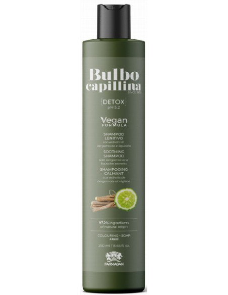 BULBO CAPILLINA DETOX õrnalt desinfitseeriv šampoon 250ml