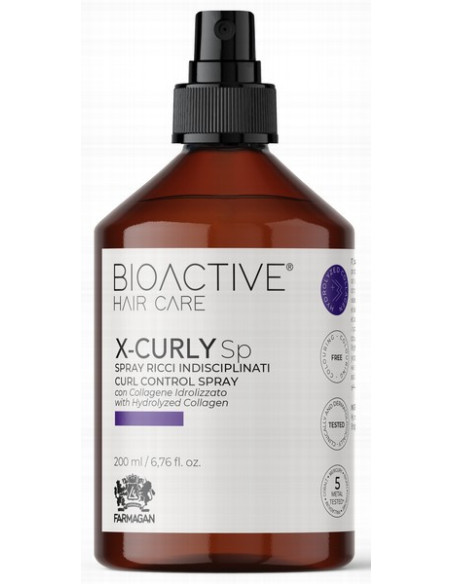 BIOACTIVE X-CURLY sprei lokkis juuste struktureerimiseks ja kontrollimiseks 200ml