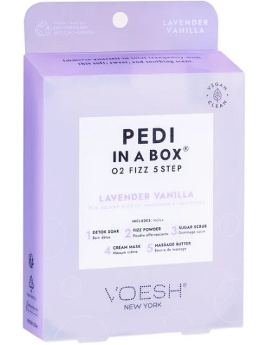 VOESH - PEDI IN A BOX Pedicure SPA procedure 5-in-one, soothing, lavender extract