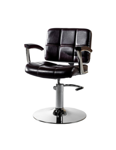 Hairdresser customer chair Los Angeles, brown