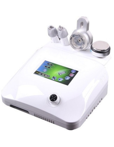 Beauty device with 4 functions - cavitation, 3D radio frequency, IR biophoton, vacuum