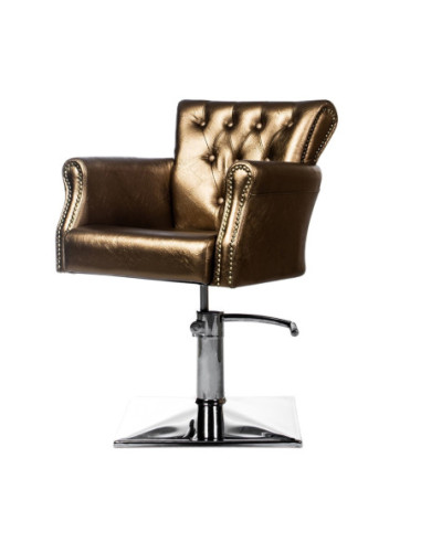 Hairdresser customer chair Monreal, gold