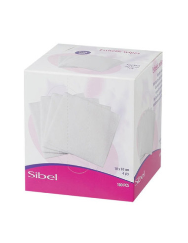 Sinelco Esthetic salvetes 10x10 cm 4 in1(100 gb.)