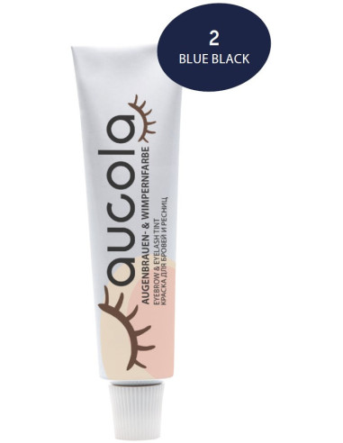 Aucola Uzacu, skropstu krāsa zili-melna, 2 15ml