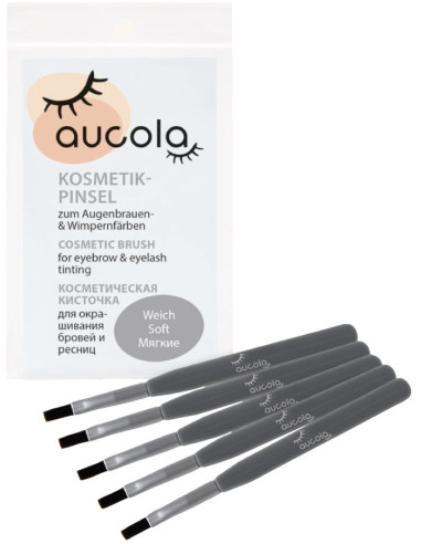 Aucola tinting brushes, soft, 5pcs