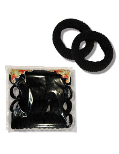 Hair gum - black, 50pcs.