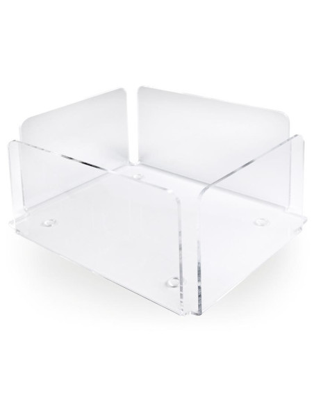Airplexi pleksiklaasist salvrätikuhoidja 30x40cm jaoks, 16x21x11cm