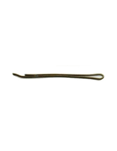 Juukseklambrid, siledad, 4 cm, pruunid, 100 tk.