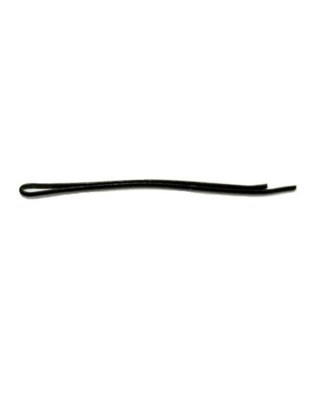 Juukseklambrid, siledad, 60 mm, mustad, 100 tk.