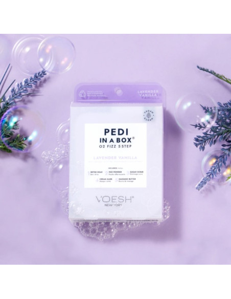 VOESH - PEDI IN A BOX Pediküüri SPA-hooldus 5-ühes, rahustav, lavendliekstraktiga