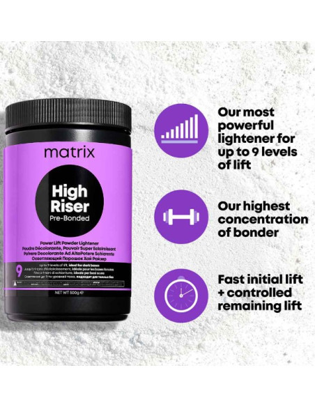 LIGHT MASTER HIGH RISER PRE-BONDED valgendav pulber 500gr