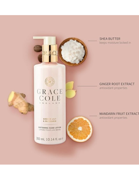 GRACE COLE kätekreem (ingveriliilia/mandariin) 300ml