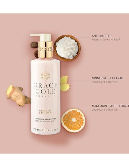 GRACE COLE kehakreem (ingveriliilia/mandariin) 300ml