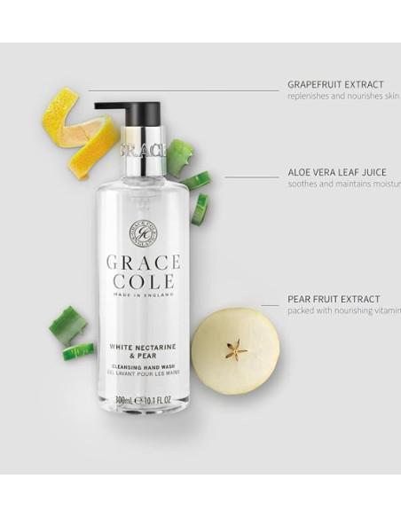 GRACE COLE kätekreem (valge nektariin/pirn) DUO