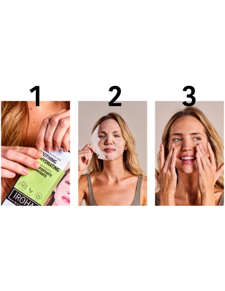 IROHA NATURE näomask TEEPUU + HÜALUROONHAPPE. Puhastav 20ml
