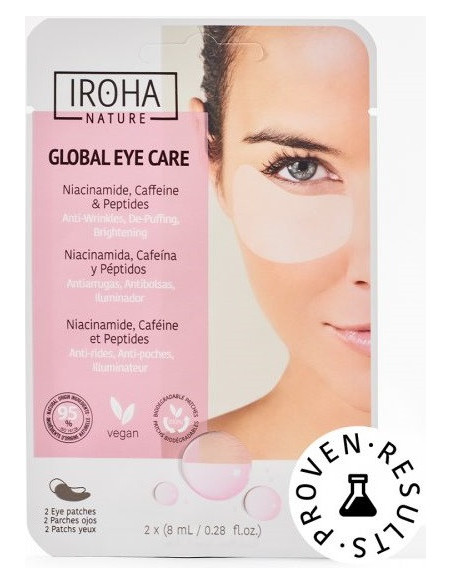 IROHA NATURE silmamask kofeiini/peptiidide/niatsiinamiididega 2 tk