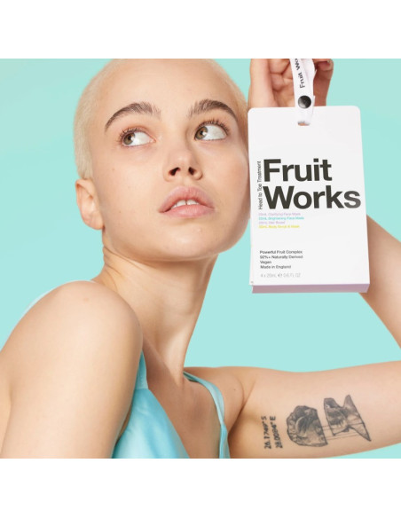 FRUIT WORKS pea- ja varvastehooldusvahend rataste hoolduskompleks 4x20ml
