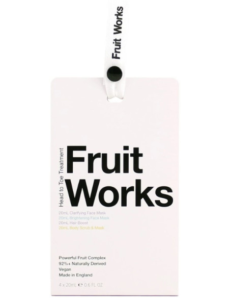 FRUIT WORKS pea- ja varvastehooldusvahend rataste hoolduskompleks 4x20ml