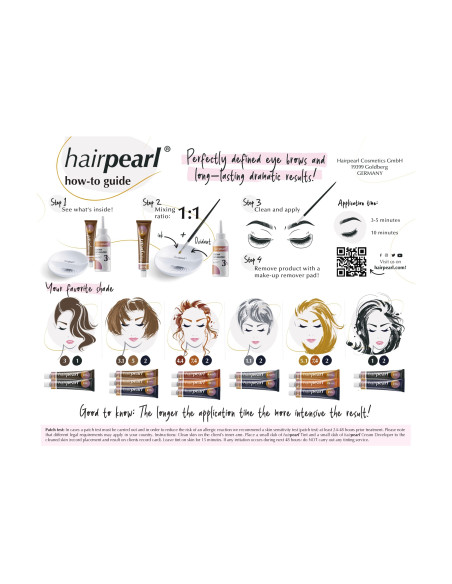 Hairpearl kreemjas kulmuvärv nr 4.4 grafiitpruun
