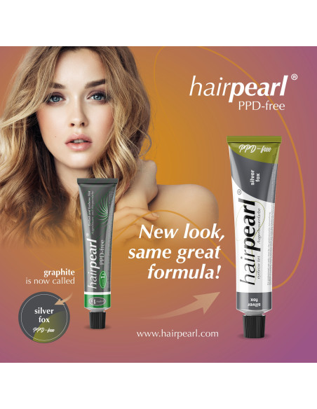 Hairpearl ripsme- ja kulmuvärv, PPD-vaba, nr 1.1 – grafiithall 20ml