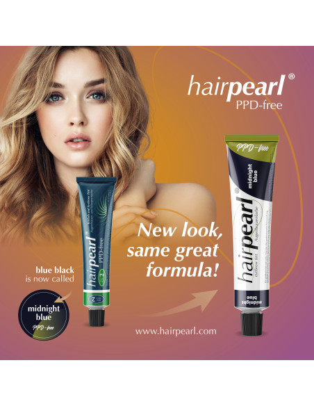 Hairpearl ripsme- ja kulmuvärv, PPD-vaba, nr 2 – sini-must 20ml