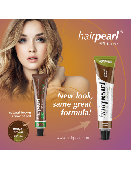 Hairpearl ripsme- ja kulmuvärv, PPD-vaba, nr 3 – naturaalne pruun 20ml