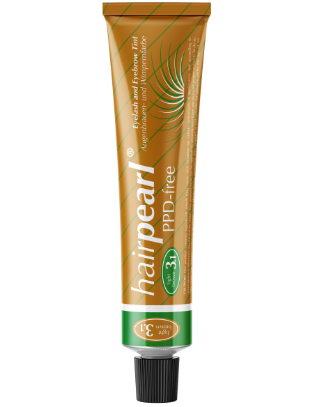 Hairpearl ripsme- ja kulmuvärv, PPD-vaba, nr 3.1 – helepruun 20ml