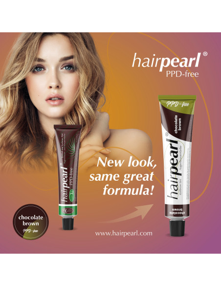Hairpearl ripsme- ja kulmuvärv, PPD-vaba, nr 3.3 – šokolaadipruun 20ml