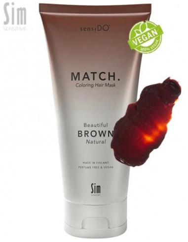 Sensido Match "Brūns" (natural), tonējošā maska 200ml