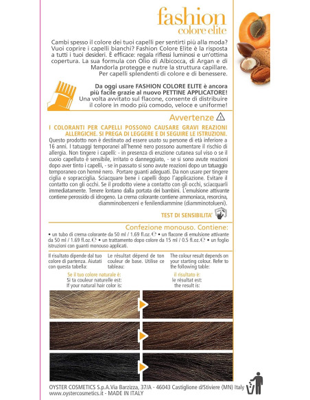 FASHION ELITE juuksevärv 7.3, meepruun 50ml+50ml+15ml