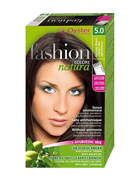 FASHION NATURA juuksevärv 5.0, helepruun 50ml+50ml+15ml