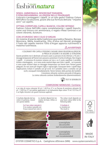 FASHION NATURA juuksevärv 8.0, hele blond 50ml+50ml+15ml