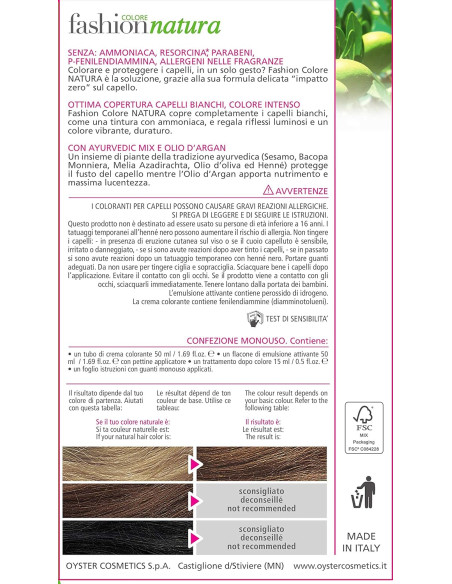 FASHION NATURA juuksevärv 8.8, karamellpruun 50ml+50ml+15ml