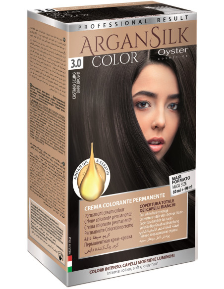 ARGAN SILK juuksevärv 3.0, tumepruun 60+60ml