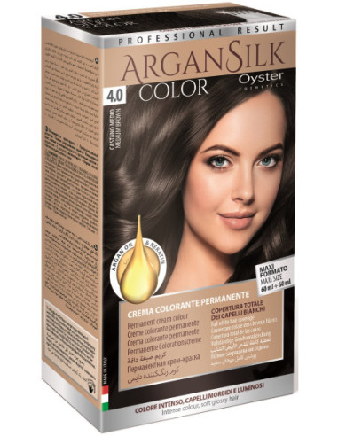 ARGAN SILK Juuksevärv 4.0, keskmine...