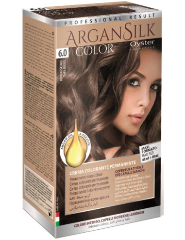 ARGAN SILK Juuksevärv 6.0, tumeblond...