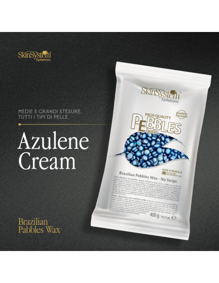 SkinSystem PEBBLES Kõva-kuum vaha Azulene kreem 800g