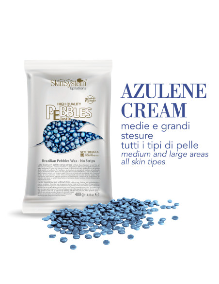 SkinSystem PEBBLES Kõva-kuum vaha Azulene kreem 800g