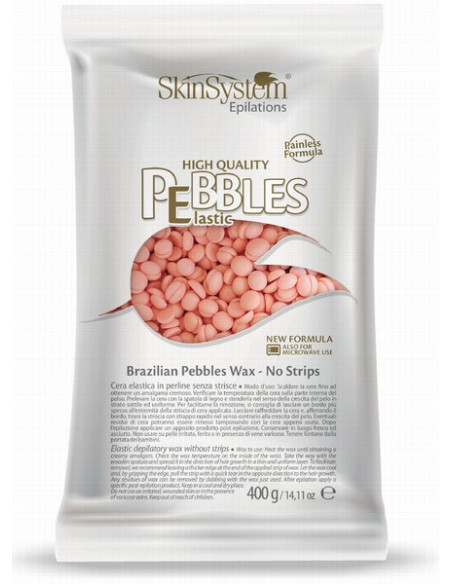 SkinSystem PEBBLES Kõva-kuum vaha Roosa kreem 400g