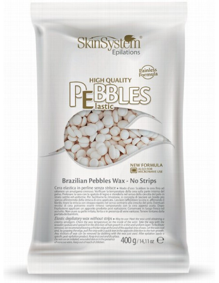 SkinSystem PEBBLES Kõva-kuum vaha Vanillikreem 400g